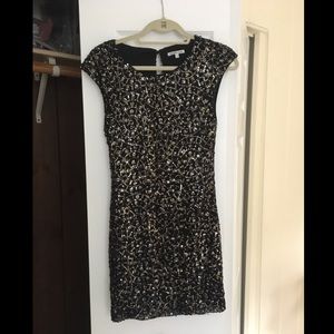 Black Sequined Dress Size M